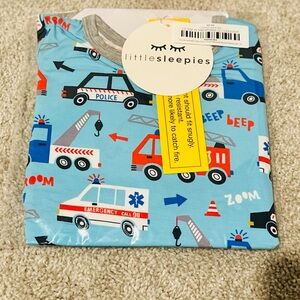 Little Sleepies First Responders Two-Piece Short Sleeve & Shorts Pajama Set NWT